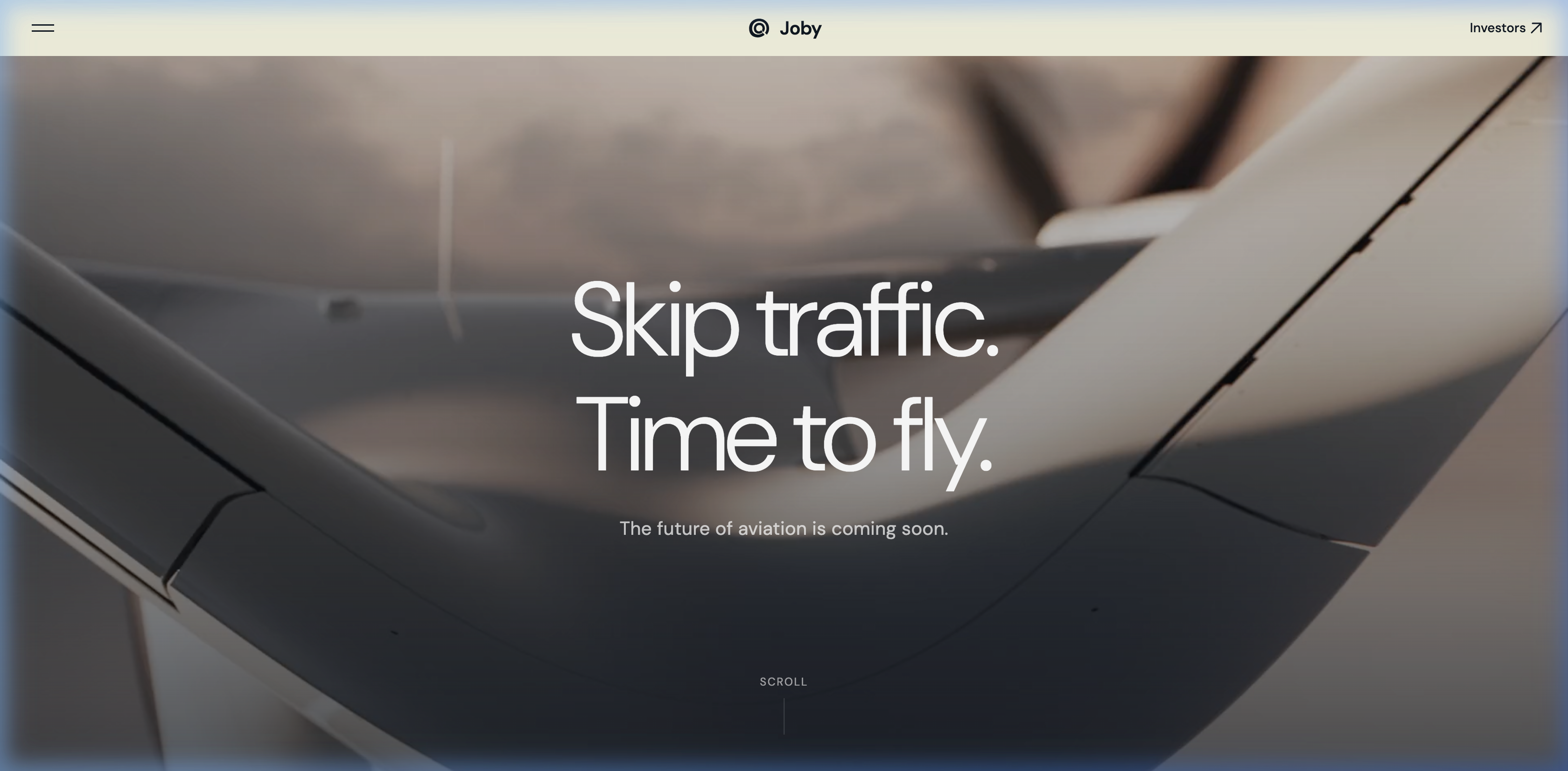 Joby Aviation eVTOL website